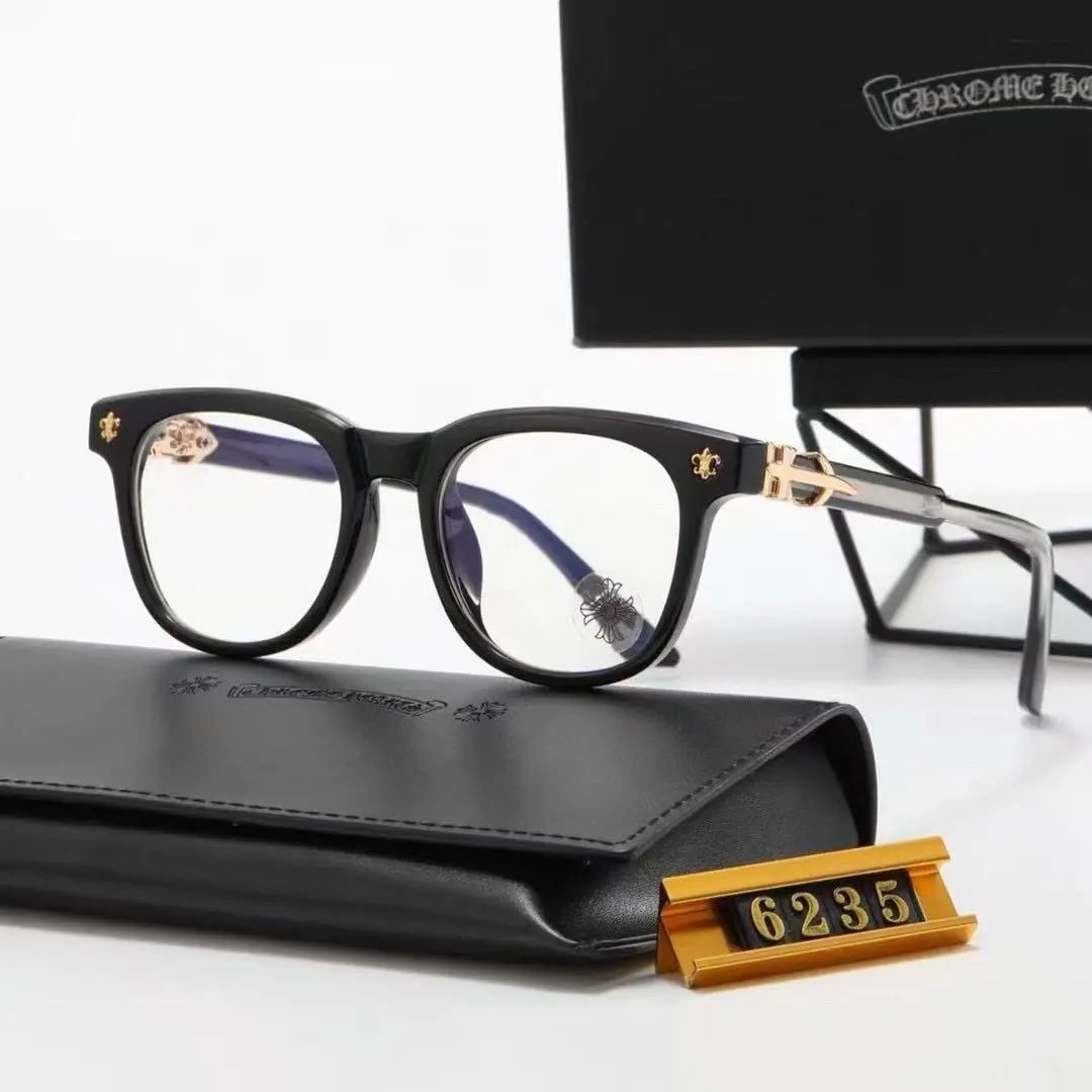 Chrome Hearts Eyewear Rectangular Blue-Light Glasses with Cross Motif Temples product image