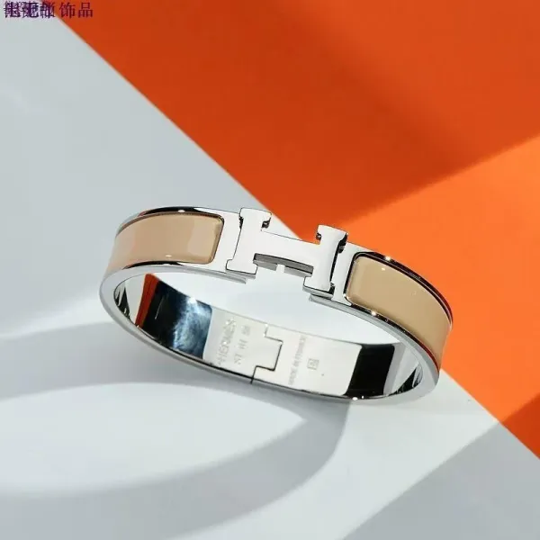 Hermès Clic H Bracelet Black Ceramic and Stainless Steel Bracelet - 11