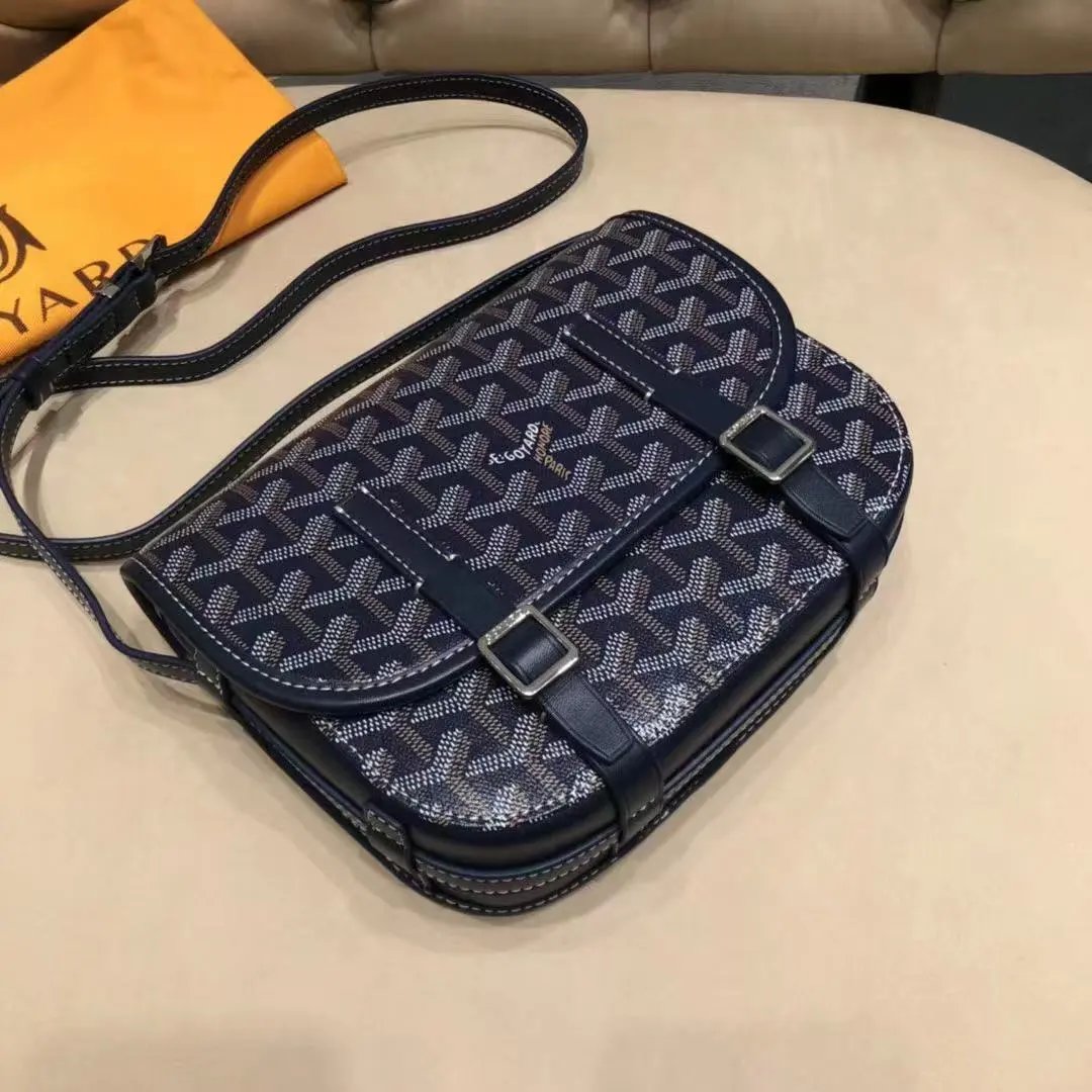 Goyard Travel Bags Goyardine Monogram Zip Cosmetic Pouch with Wrist Strap — 20 (22*8.5*17cm)