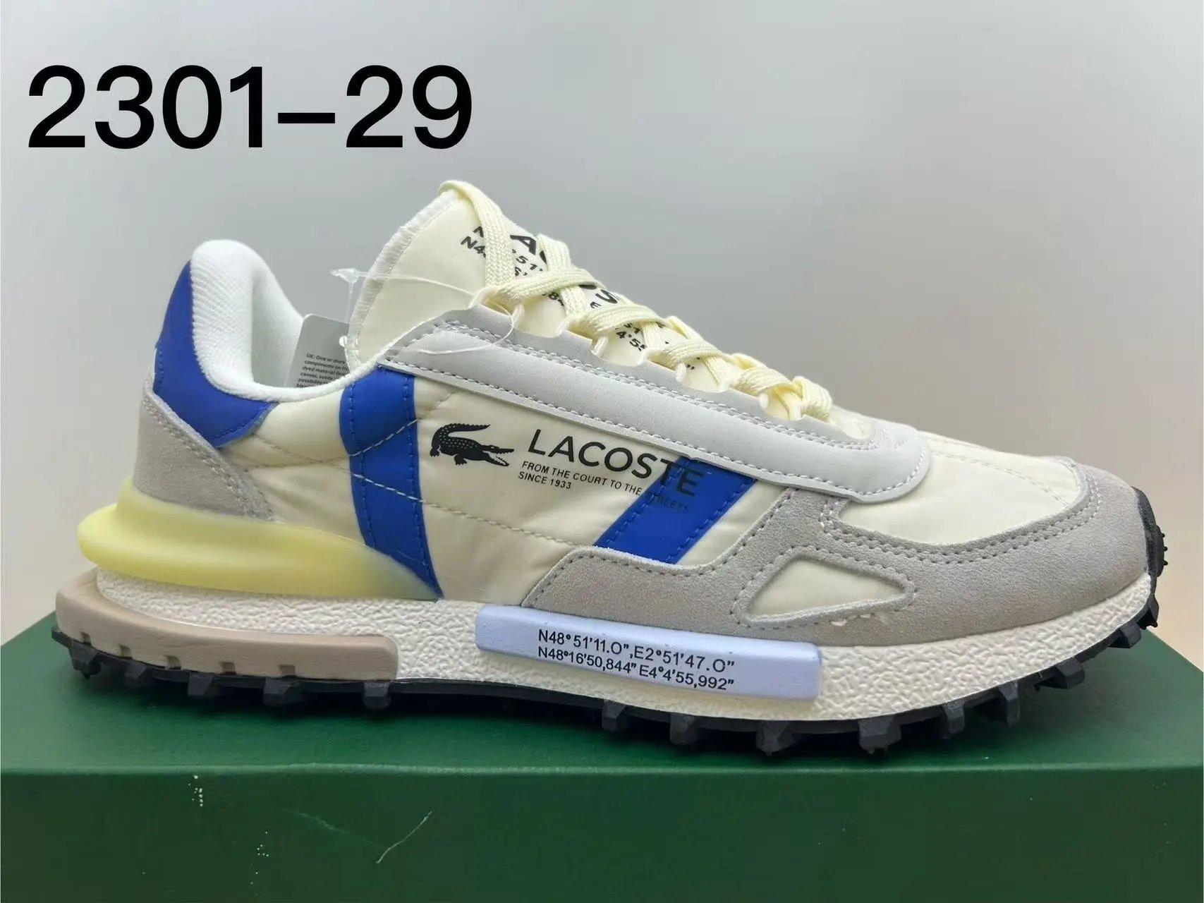 Lacoste Sneakers Low-top lace-up with crocodile side patch — 25