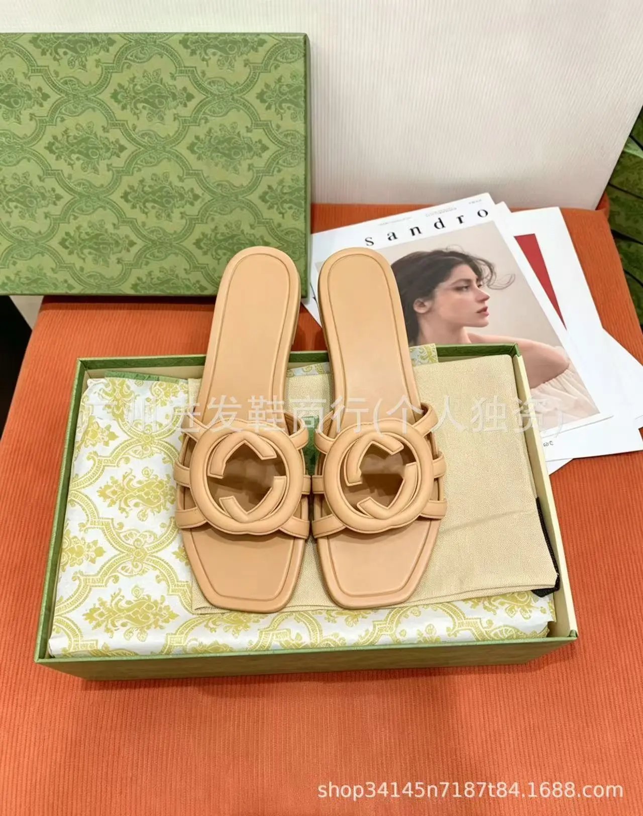 Loewe Slippers Anagram Woven Slide — 11