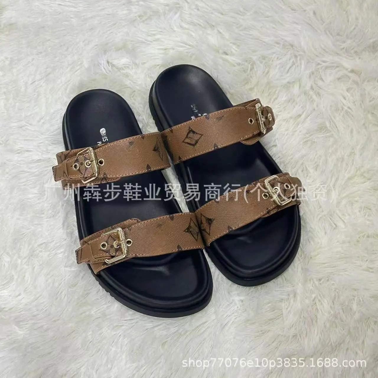 Dior Sandals Logo Strap Flat Slide — 13