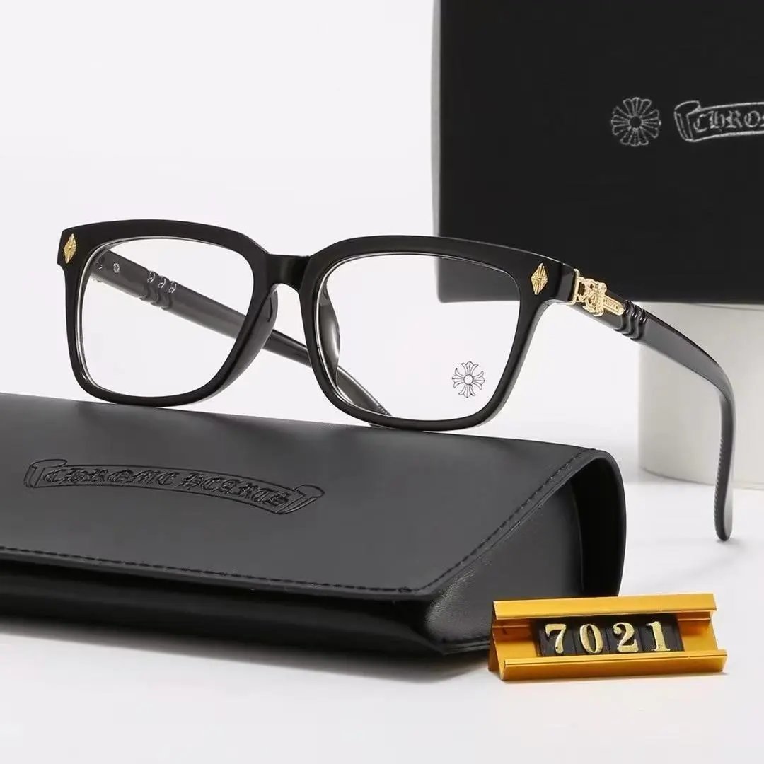 Chrome Hearts Eyewear Rectangular Blue-Light Glasses with Cross Motif Temples product image