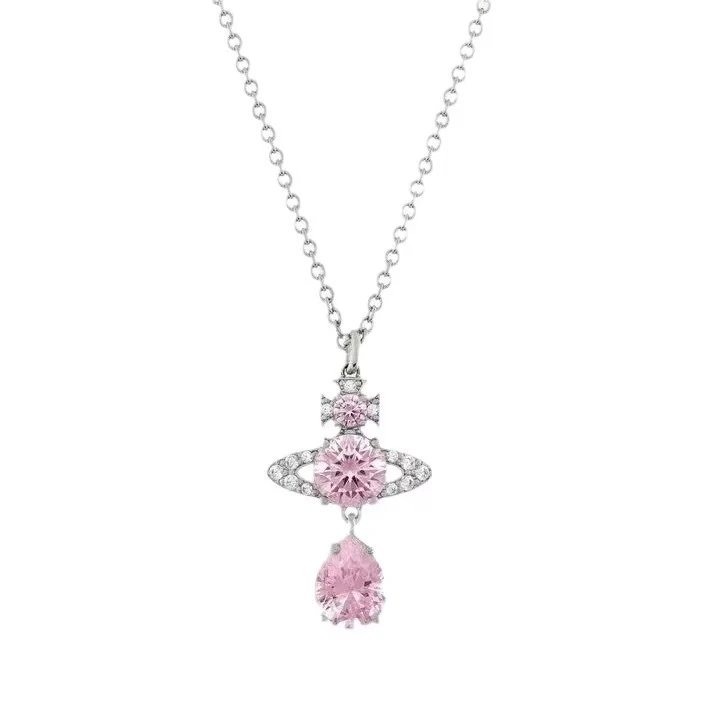 Vivienne Westwood Jewelry Crystal Orb Safety Pin Necklace — 9