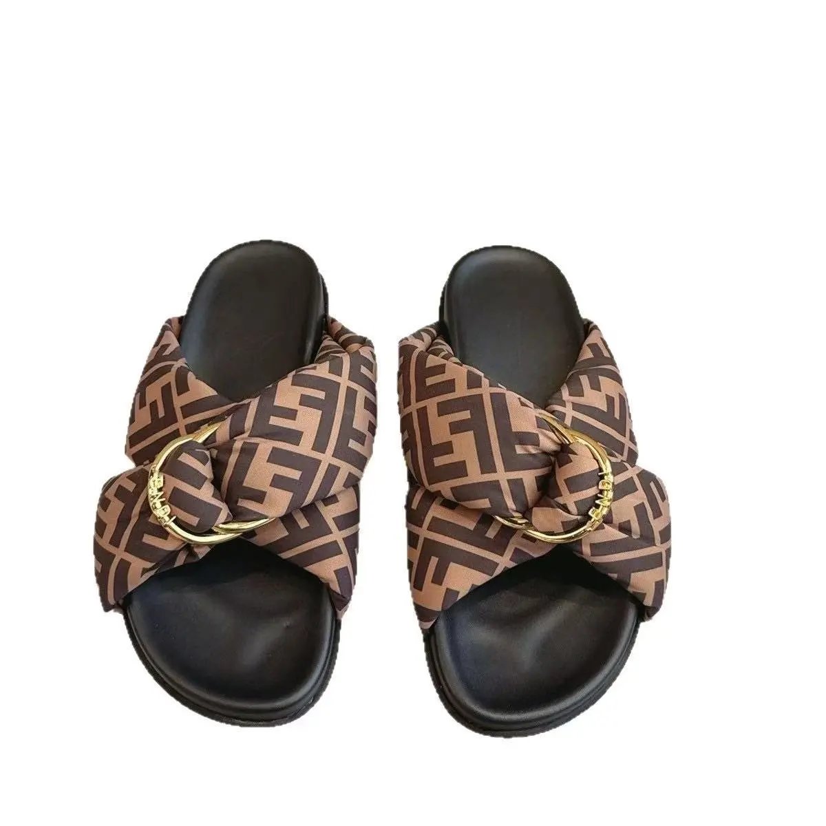 Loewe Slippers Anagram Woven Slide — 38