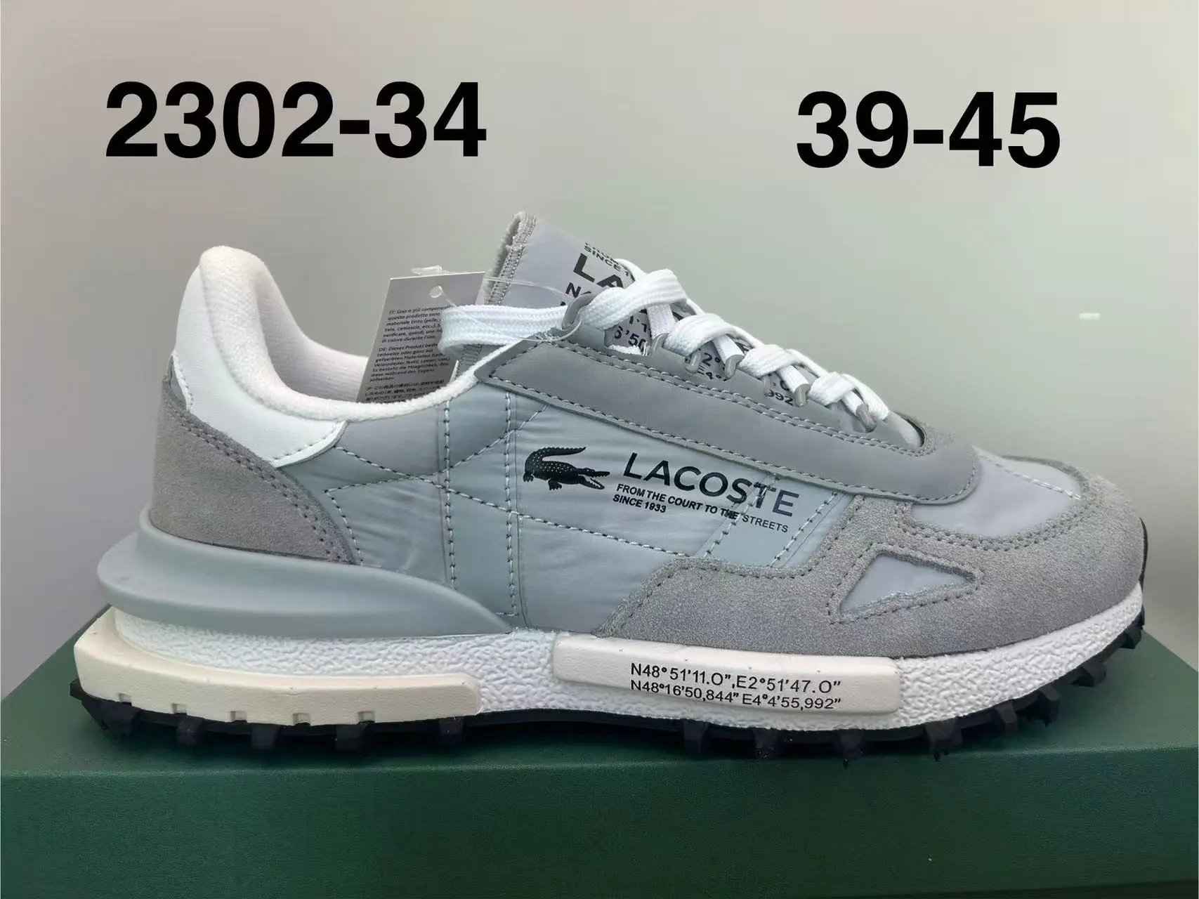Lacoste Sneakers Low-top lace-up with crocodile side patch — 12