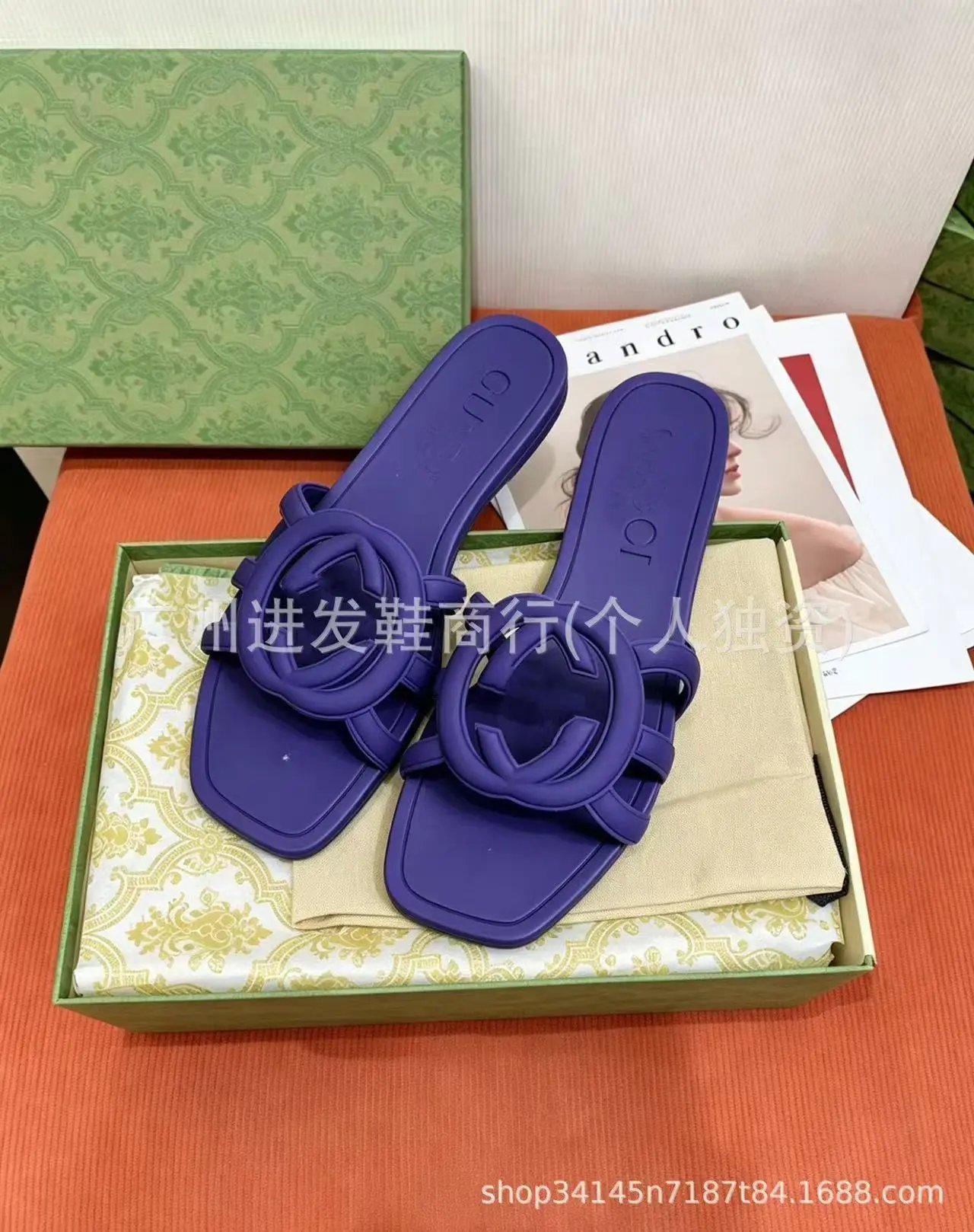 Loewe Slippers Anagram Woven Slide — 5