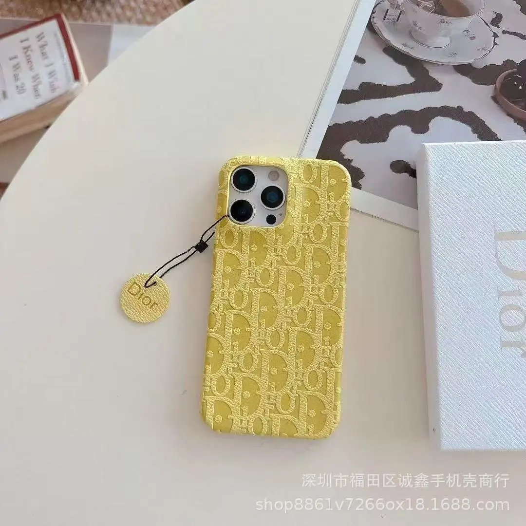 Dior Phone Cases Embroidered Oblique Monogram Fabric Case — 8