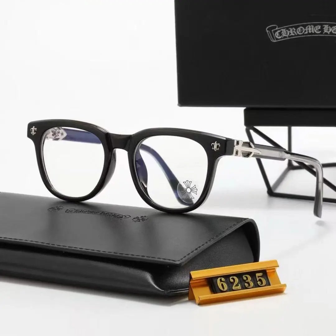 Chrome Hearts Eyewear Rectangular Blue-Light Glasses with Cross Motif Temples product image