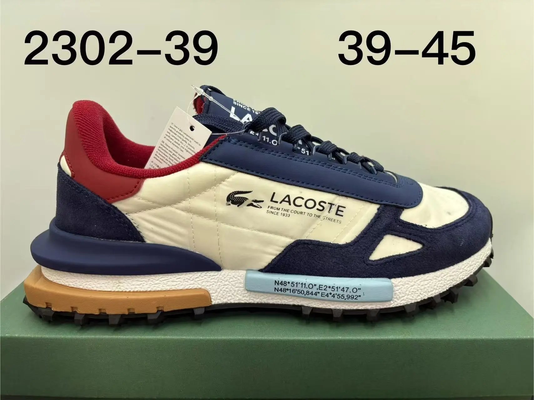 Lacoste Sneakers Low-top lace-up with crocodile side patch — 10