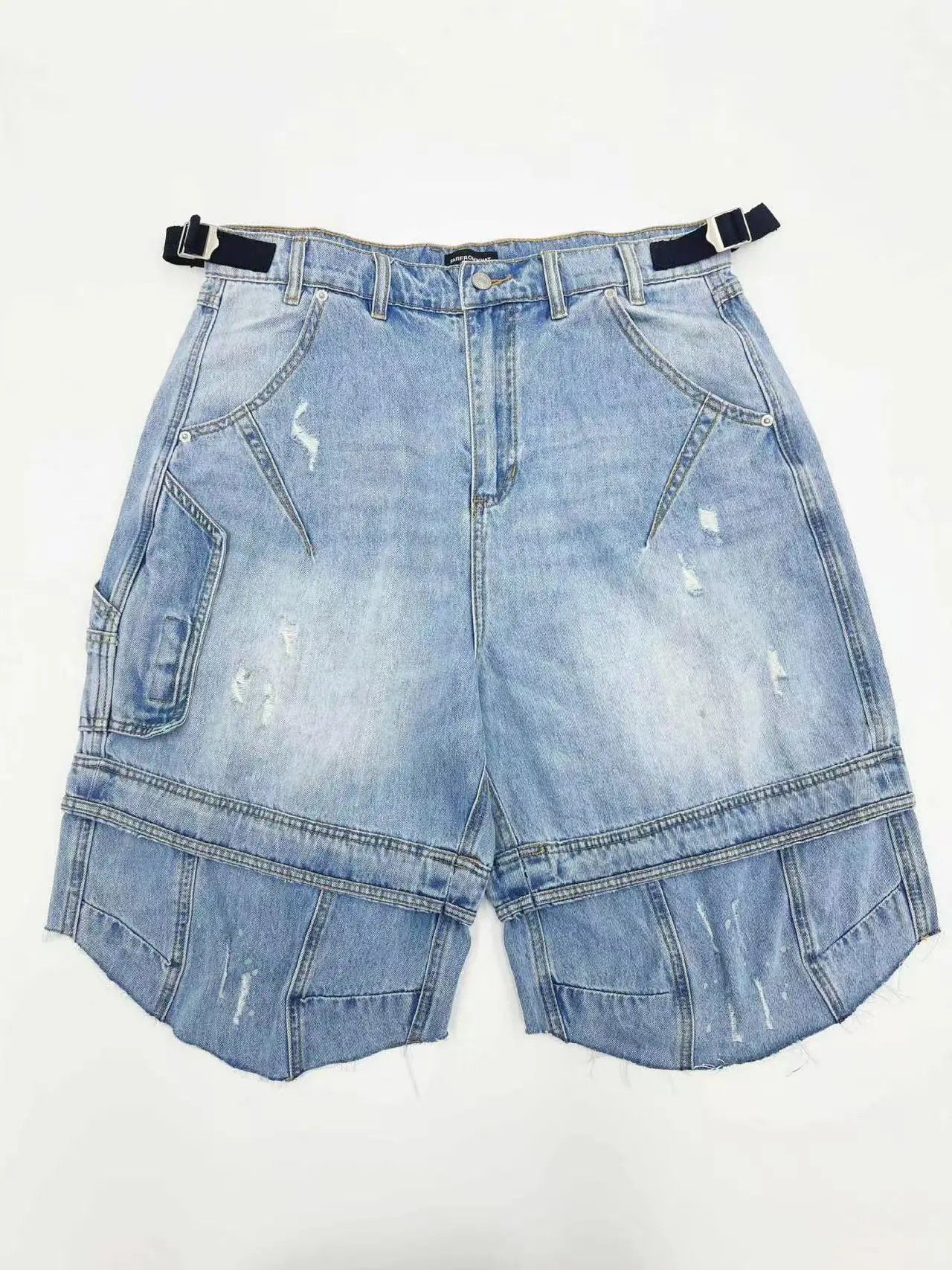 Acne Studios Jeans Wide-Leg Paint-Splatter — 16
