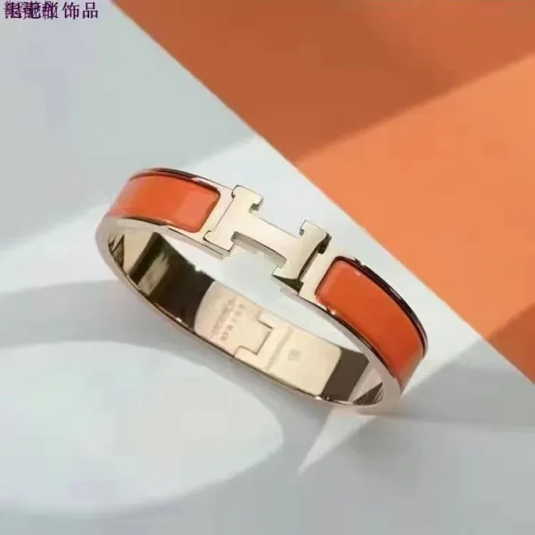 Hermès Clic H Bracelet Black Ceramic and Stainless Steel Bracelet - 12