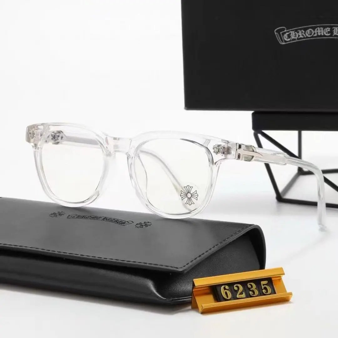 Chrome Hearts Eyewear Rectangular Blue-Light Glasses with Cross Motif Temples product image