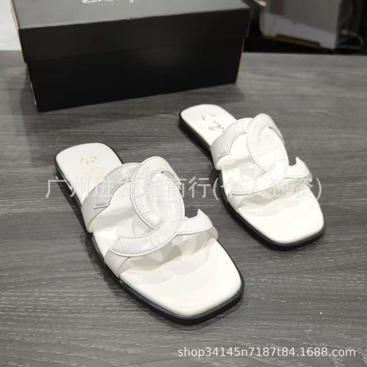 Loewe Slippers Anagram Woven Slide — 17
