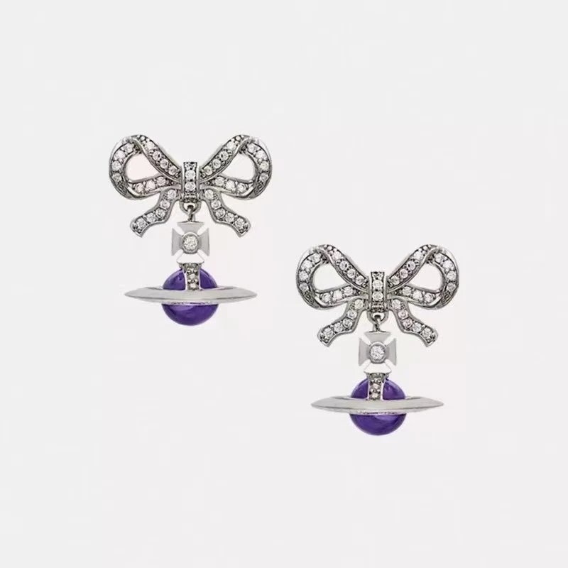 Vivienne Westwood Jewelry Crystal Orb Safety Pin Necklace — 13
