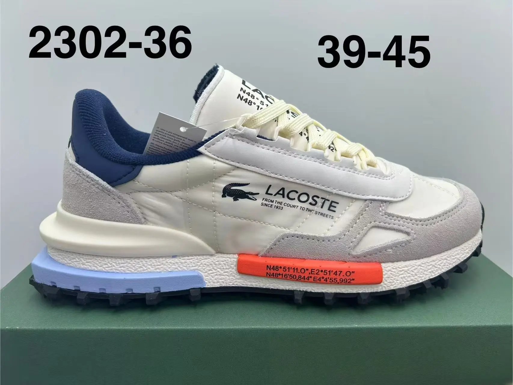 Lacoste Sneakers Low-top lace-up with crocodile side patch — 11