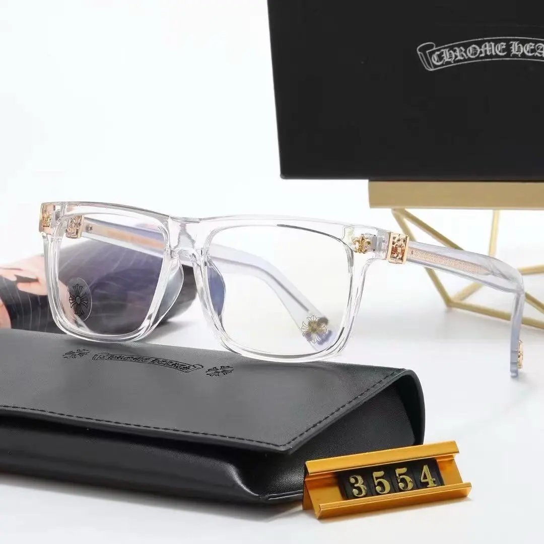 Chrome Hearts Eyewear Rectangular Blue-Light Glasses with Cross Motif Temples product image