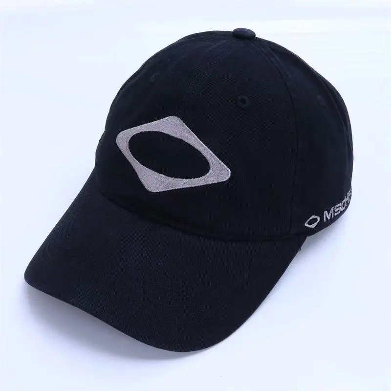 Diesel Hats Distressed Denim Baseball Cap with Embroidered Logo — 35