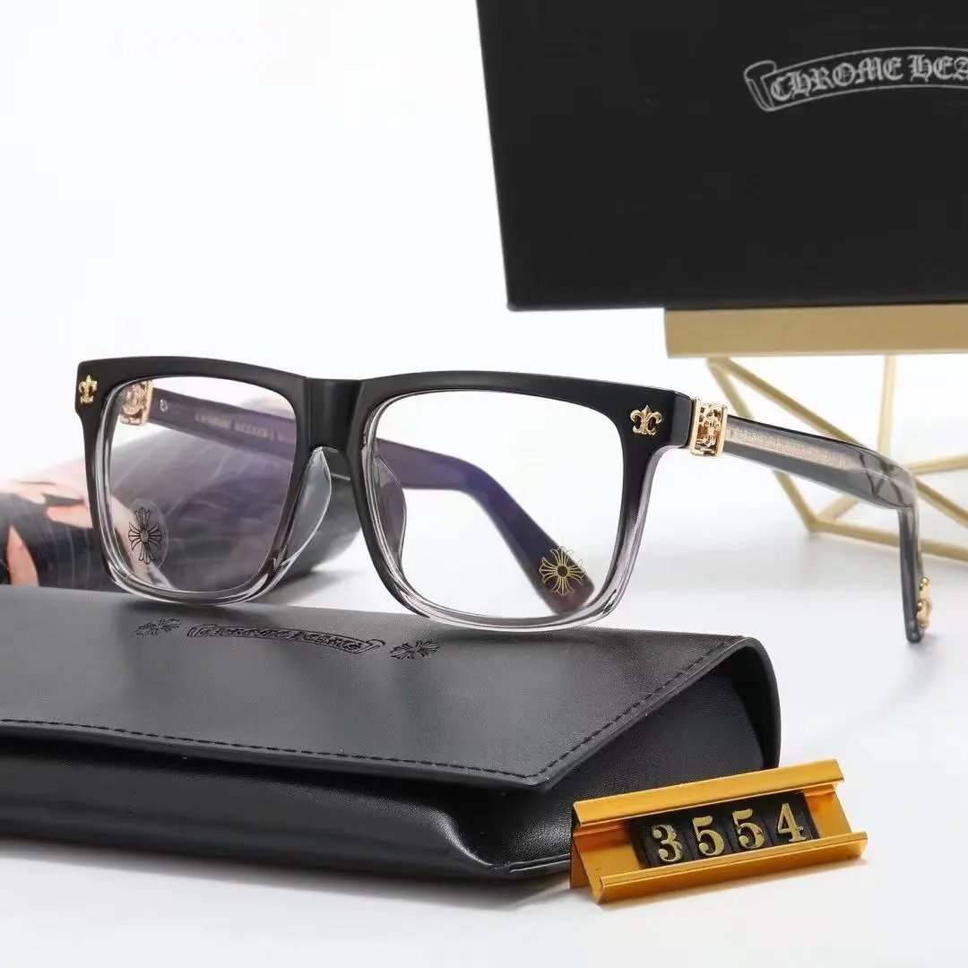 Chrome Hearts Eyewear Rectangular Blue-Light Glasses with Cross Motif Temples product image