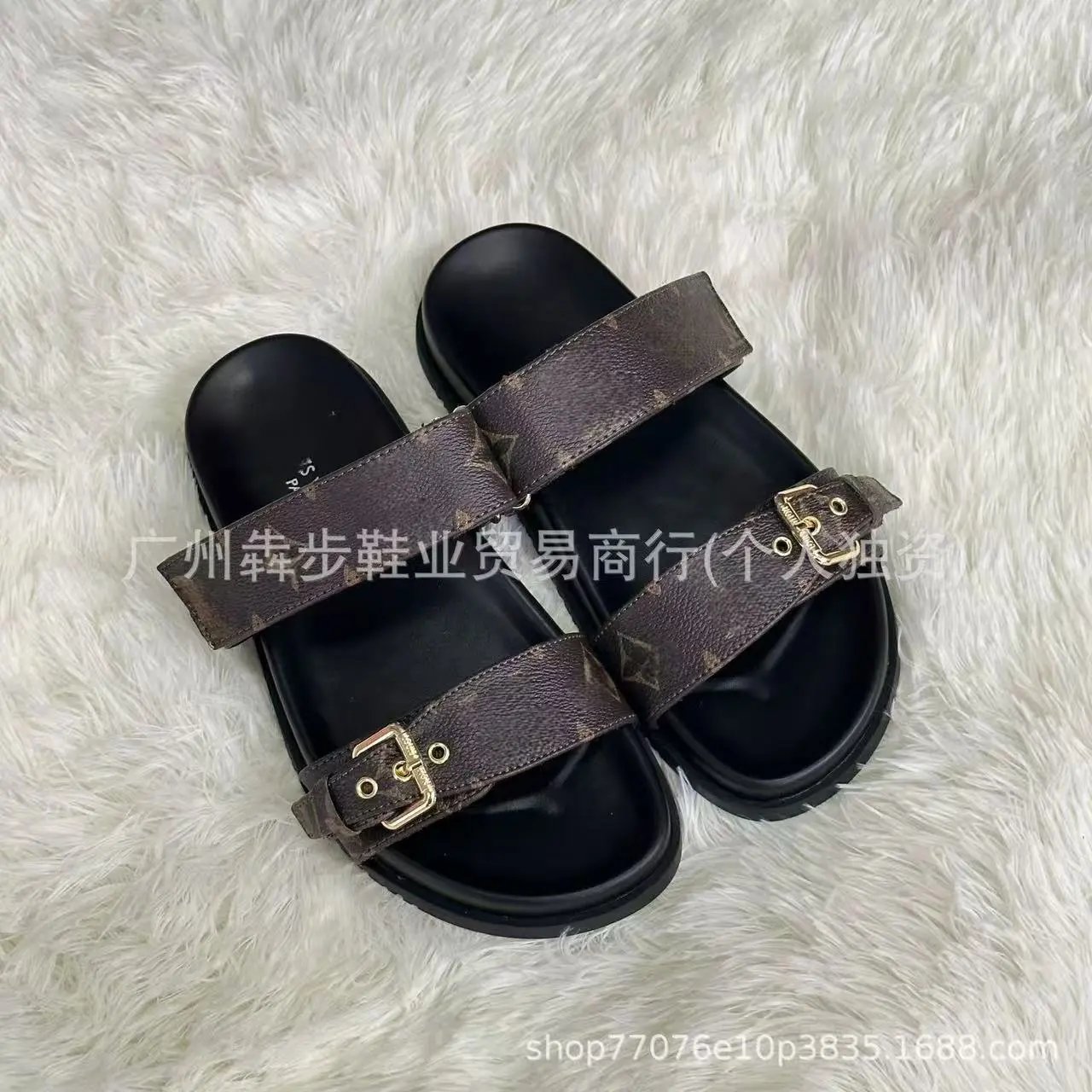 Dior Sandals Logo Strap Flat Slide — 11