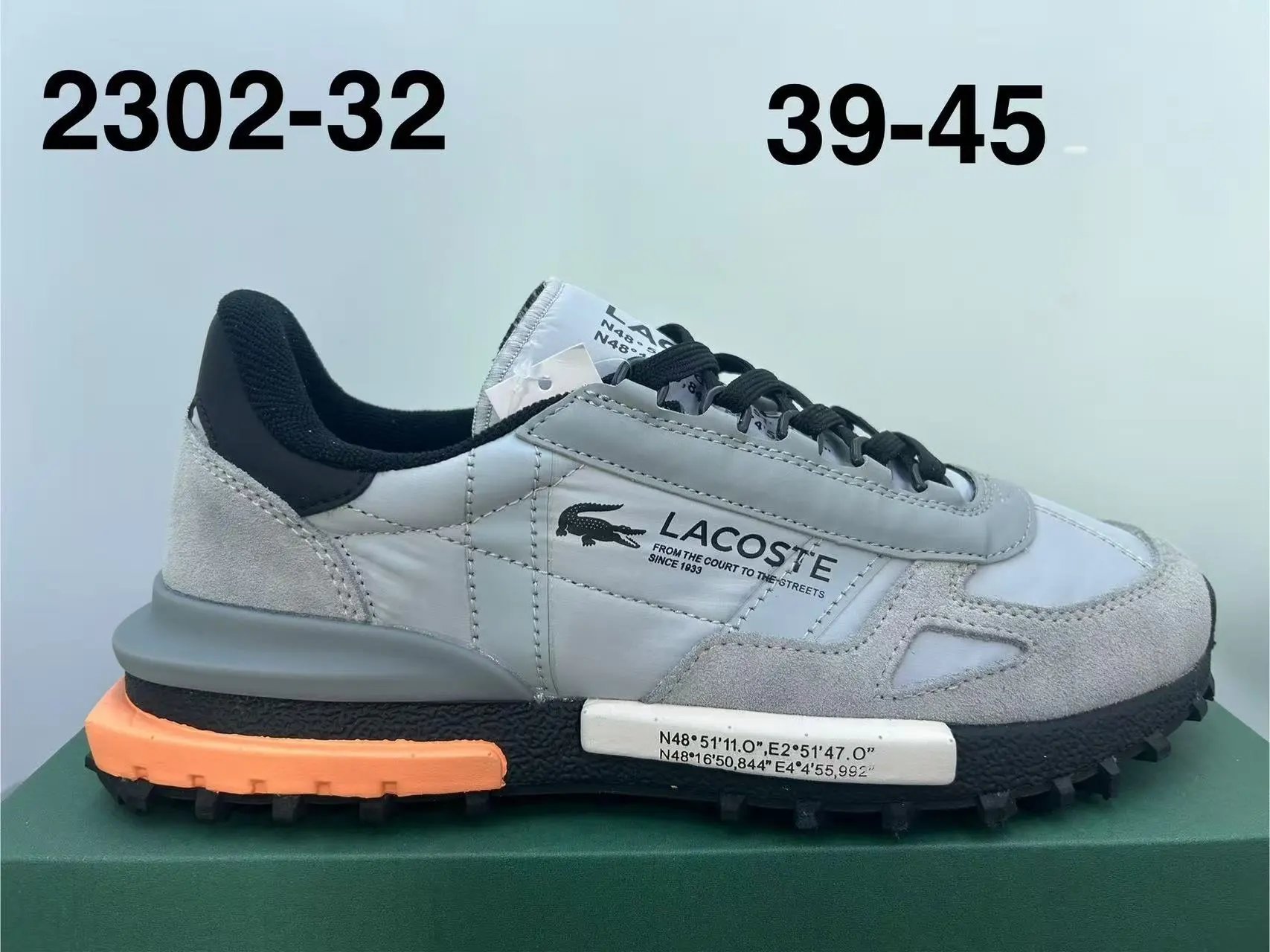 Lacoste Sneakers Low-top lace-up with crocodile side patch — 16