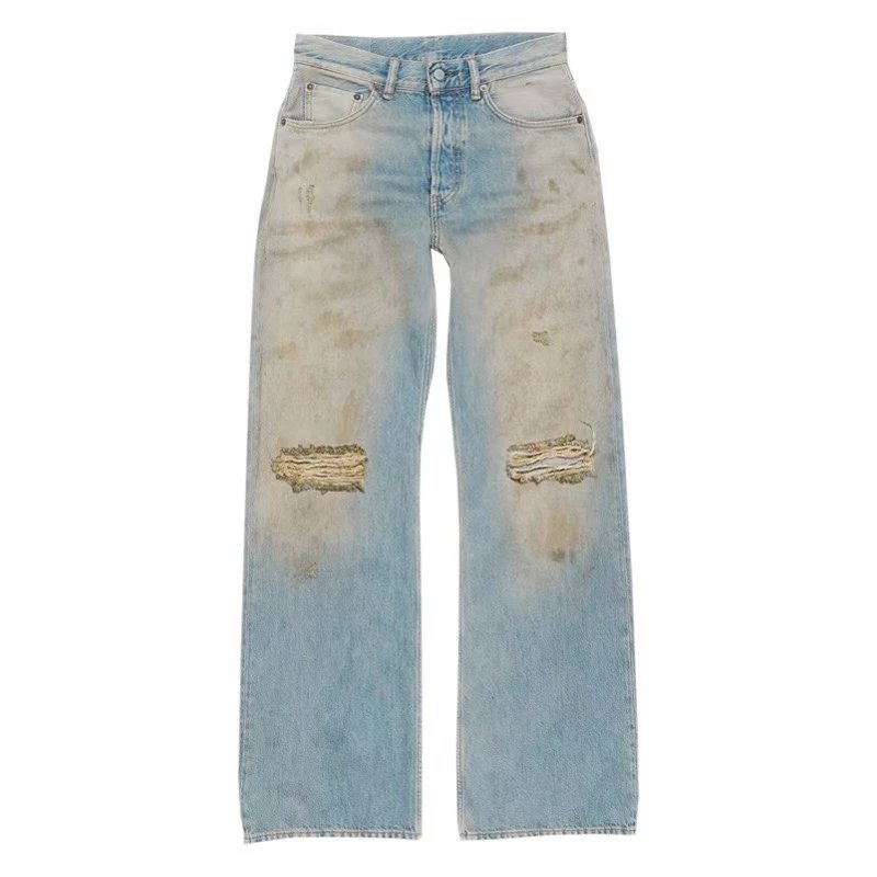 Acne Studios Jeans Wide-Leg Paint-Splatter — 2