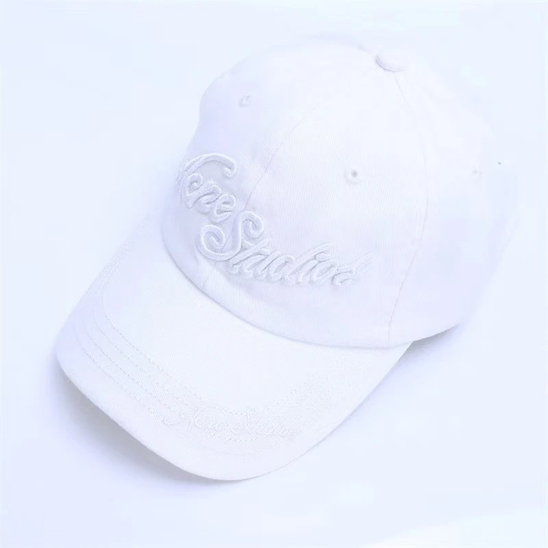 Diesel Hats Distressed Denim Baseball Cap with Embroidered Logo — 39