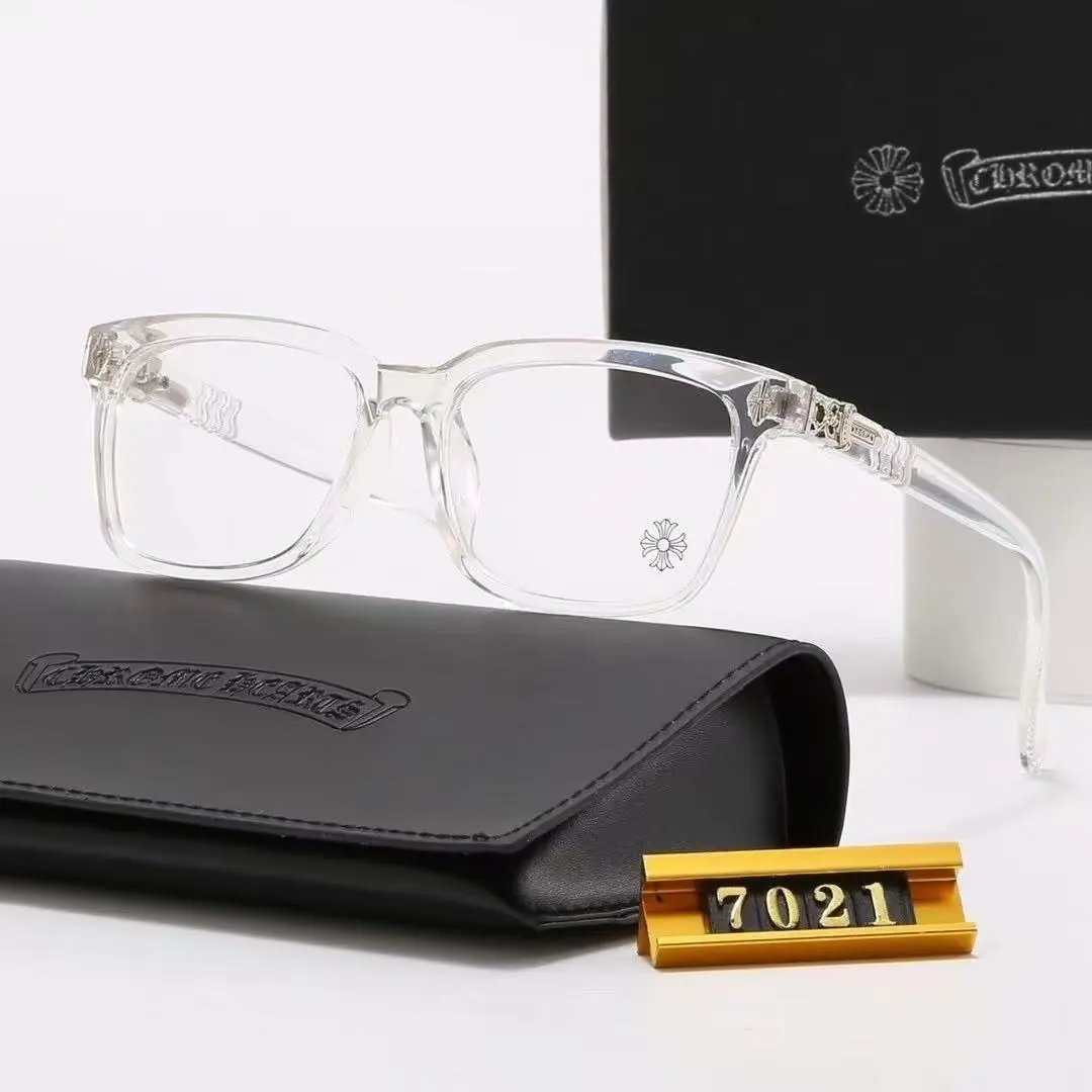 Chrome Hearts Eyewear Rectangular Blue-Light Glasses with Cross Motif Temples product image