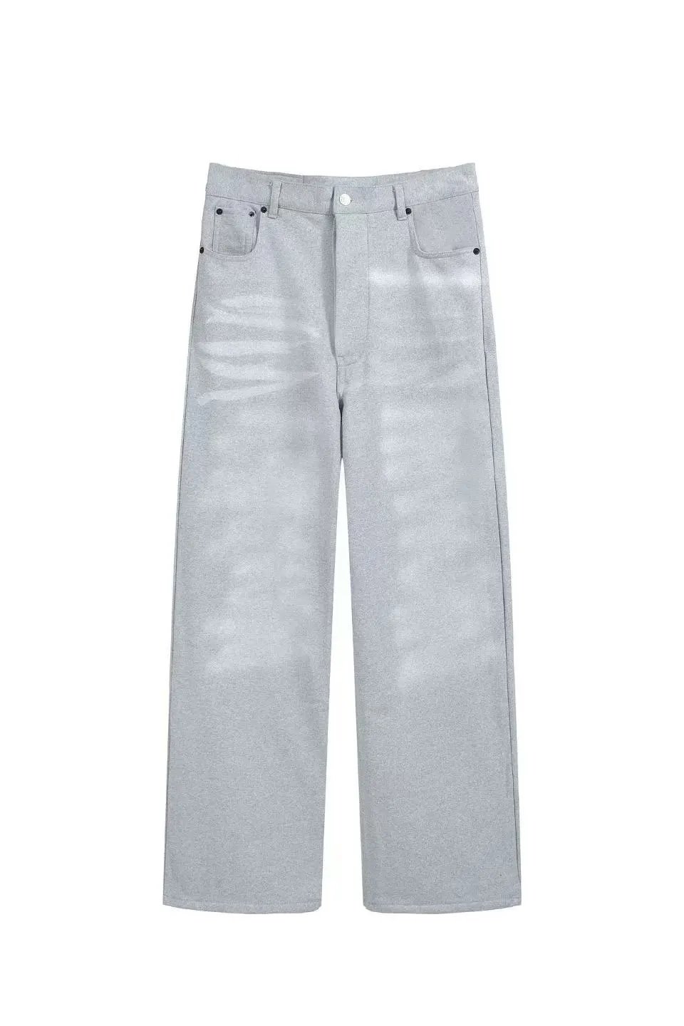 Acne Studios Jeans Wide-Leg Paint-Splatter — 20