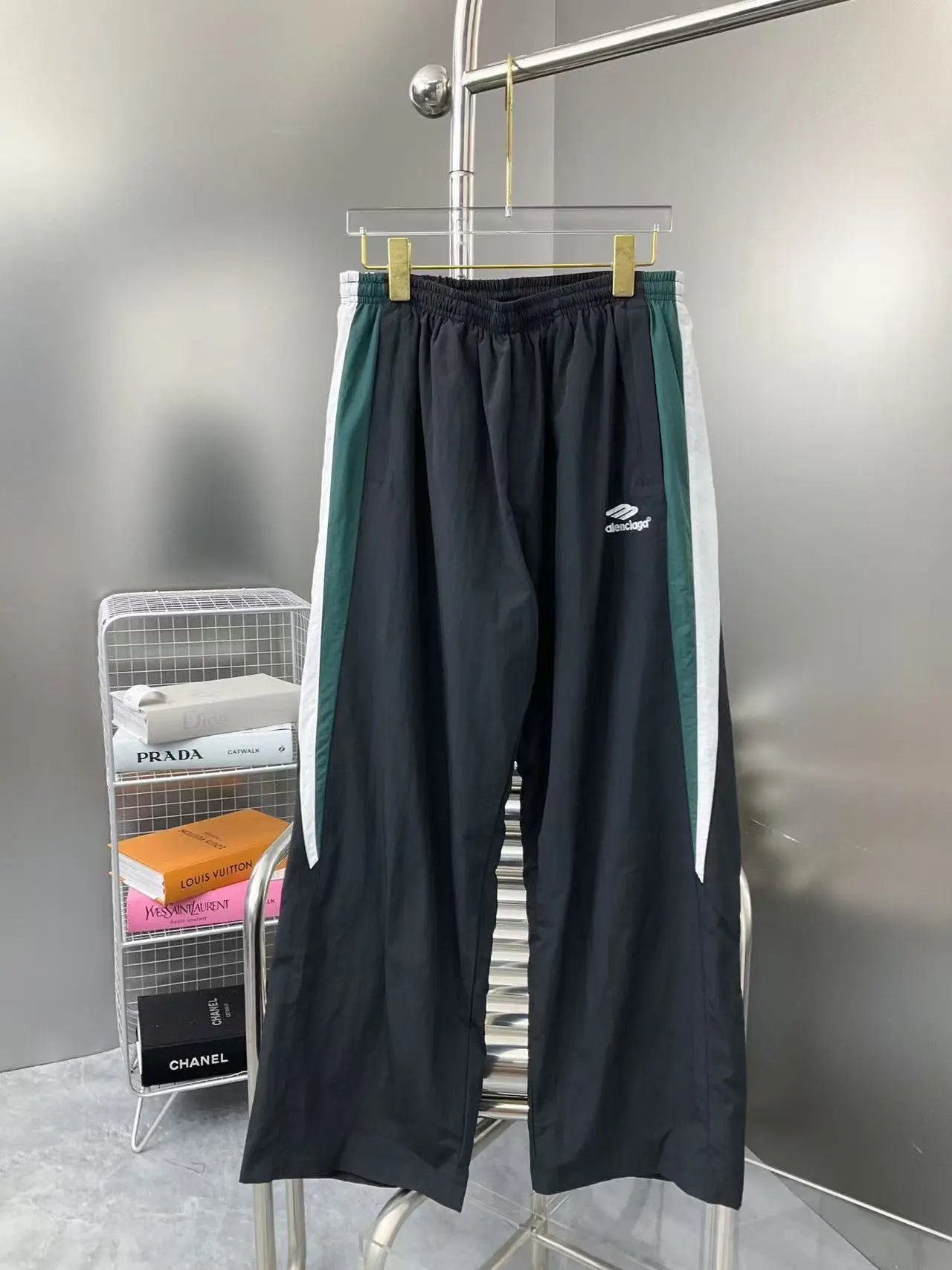 Balenciaga Track Pants Black Green White