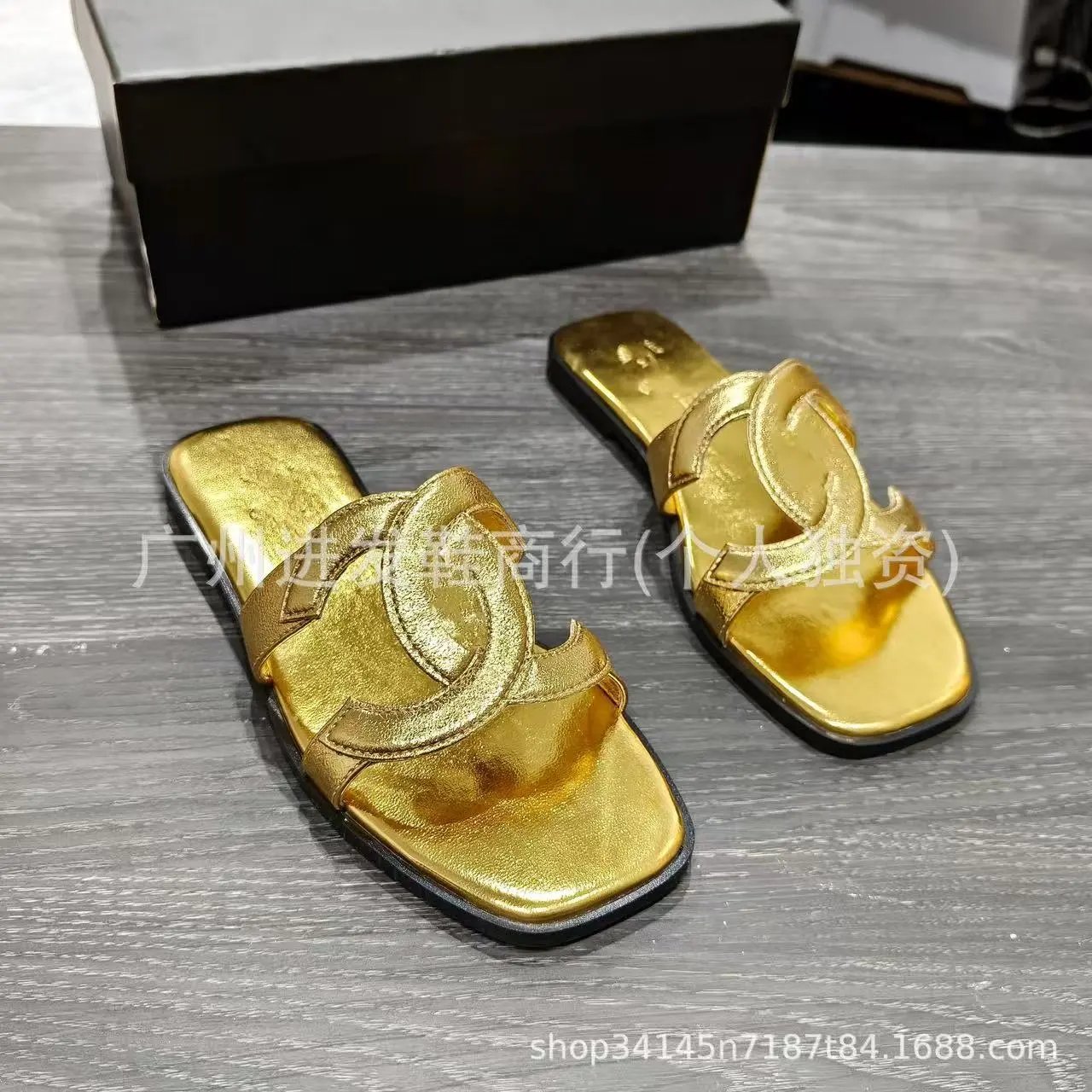 Loewe Slippers Anagram Woven Slide — 18