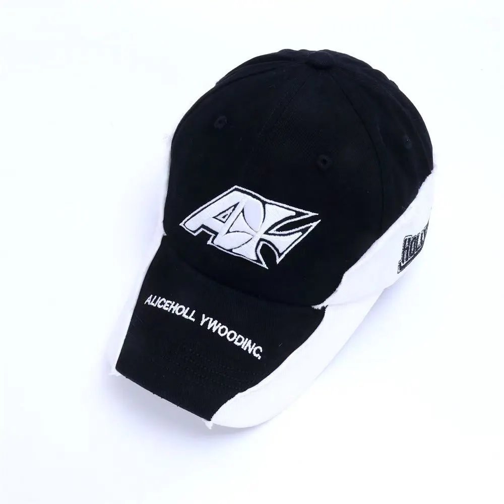 Diesel Hats Distressed Denim Baseball Cap with Embroidered Logo — 16