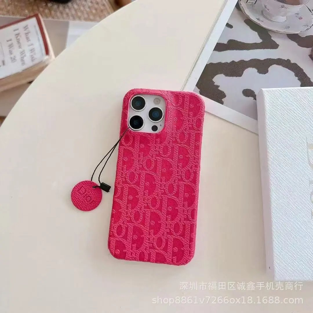 Dior Phone Cases Embroidered Oblique Monogram Fabric Case — 13