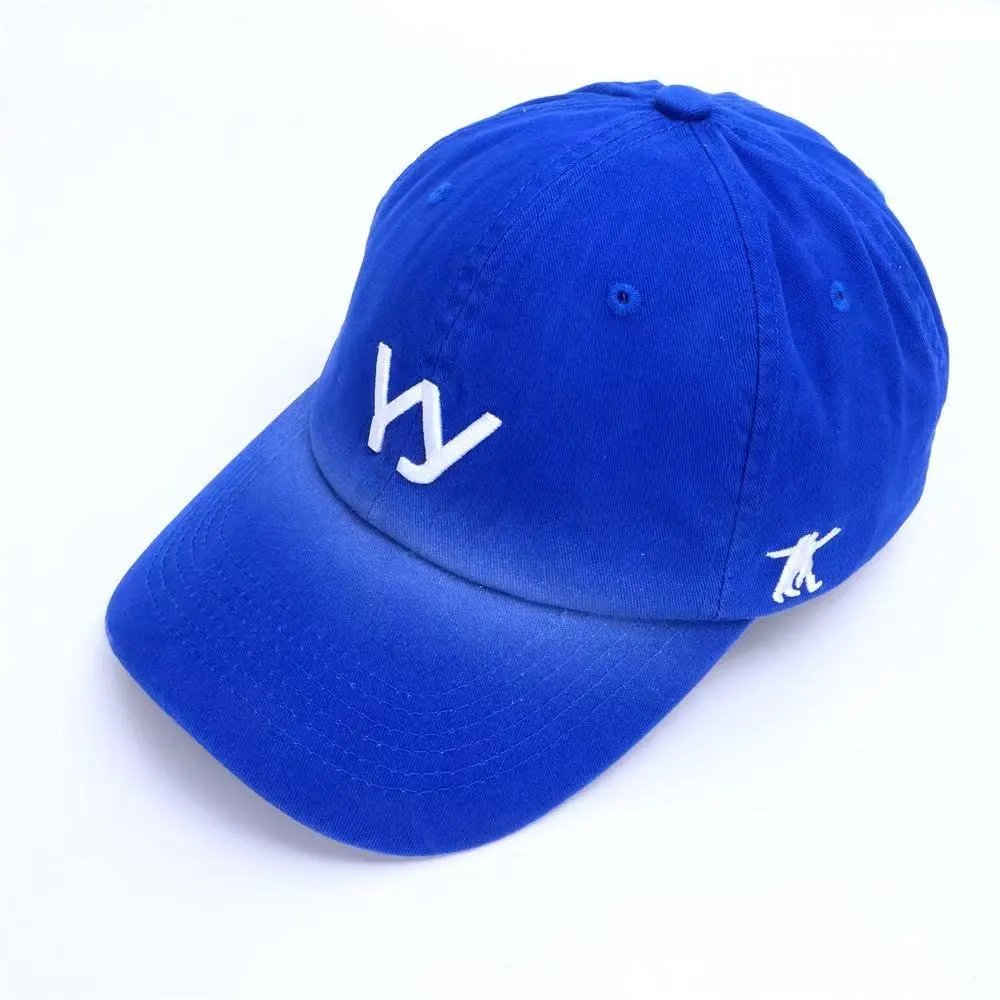 Diesel Hats Distressed Denim Baseball Cap with Embroidered Logo — 14