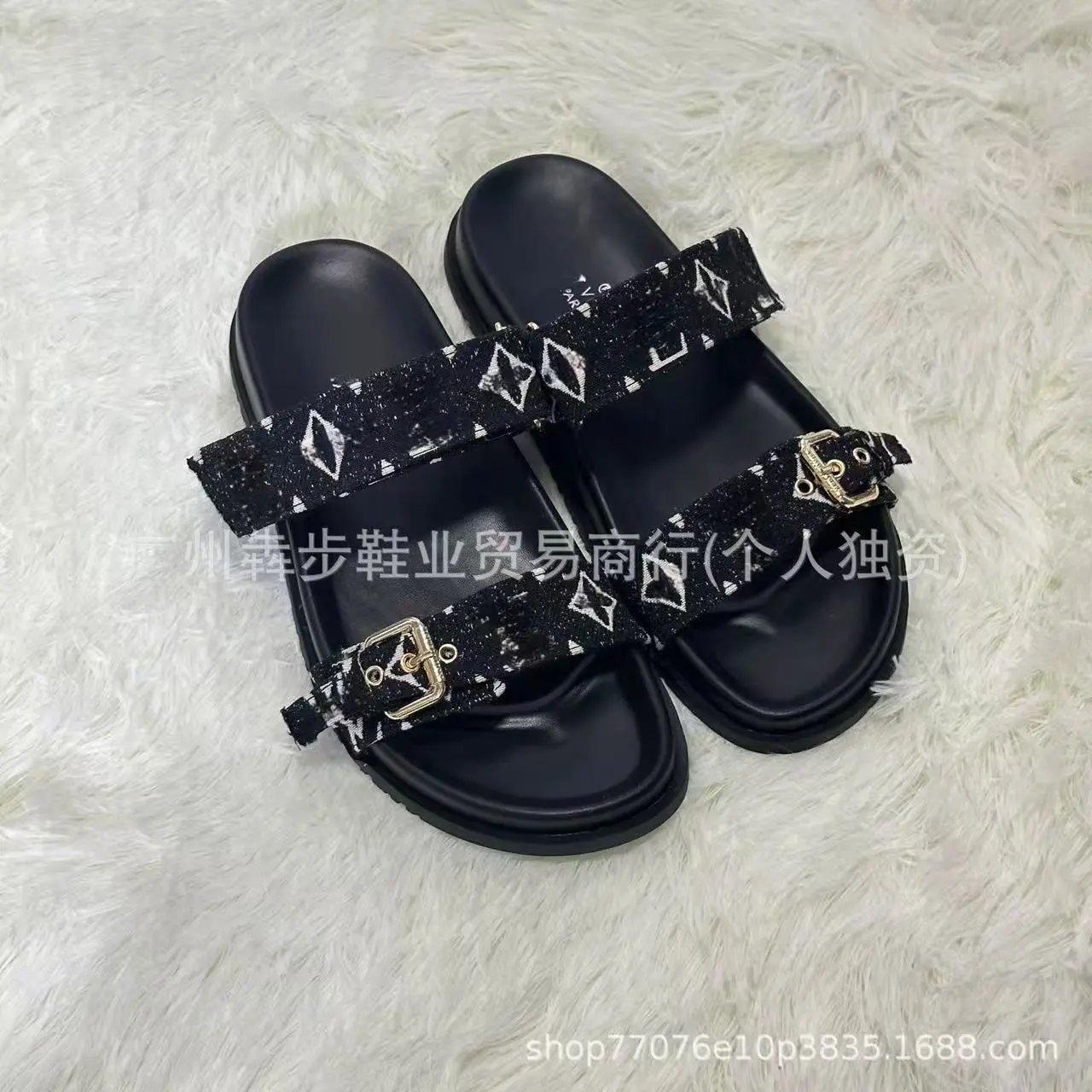 Dior Sandals Logo Strap Flat Slide — 10