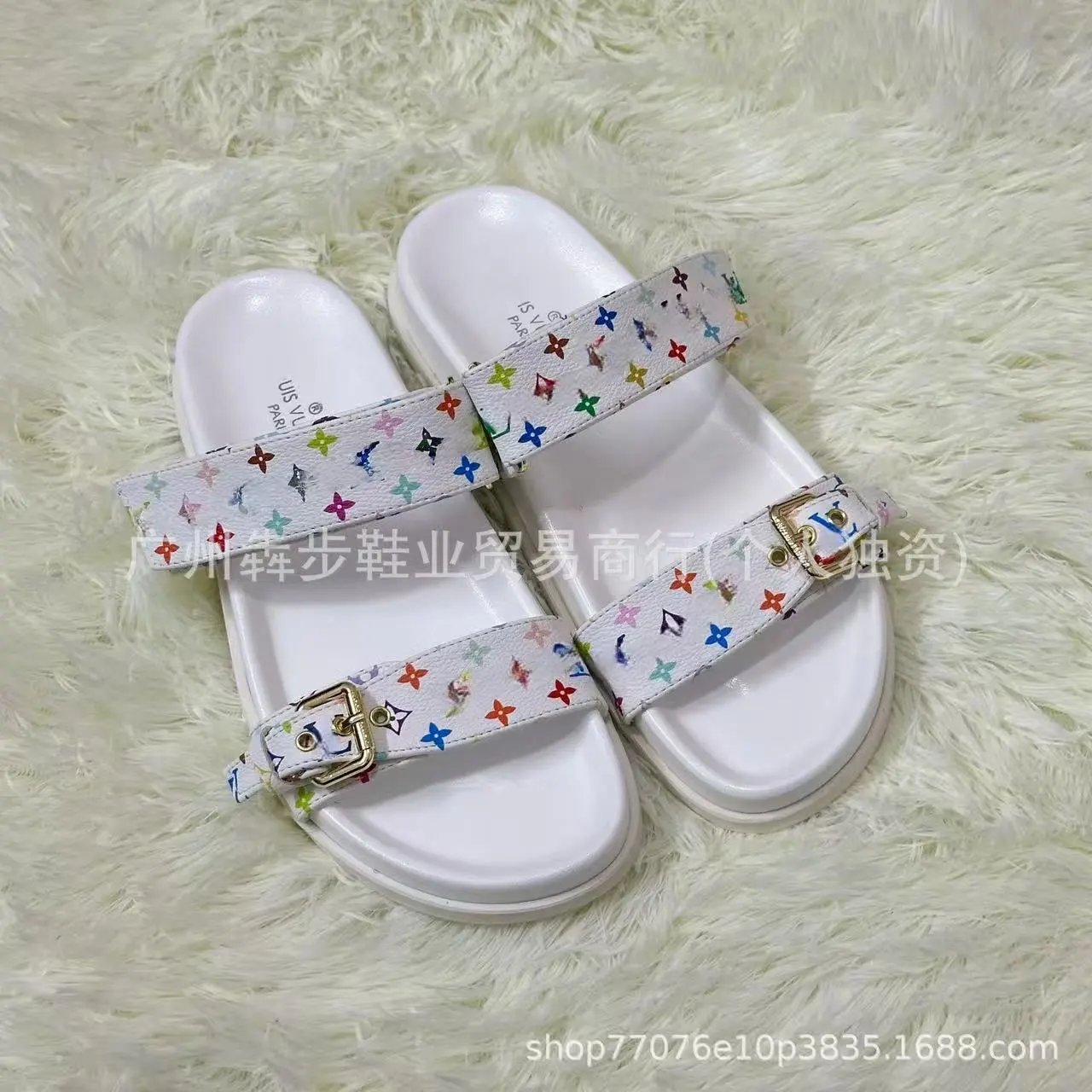 Loewe Slippers Anagram Woven Slide — 39