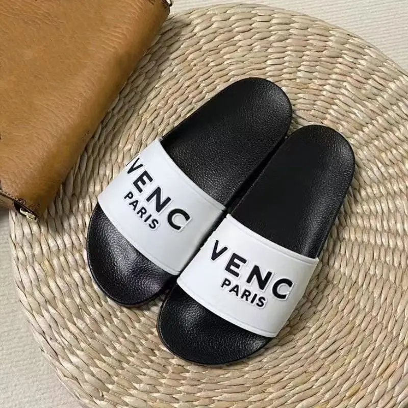 Unbranded Slippers Slide with patterned wide strap — 40