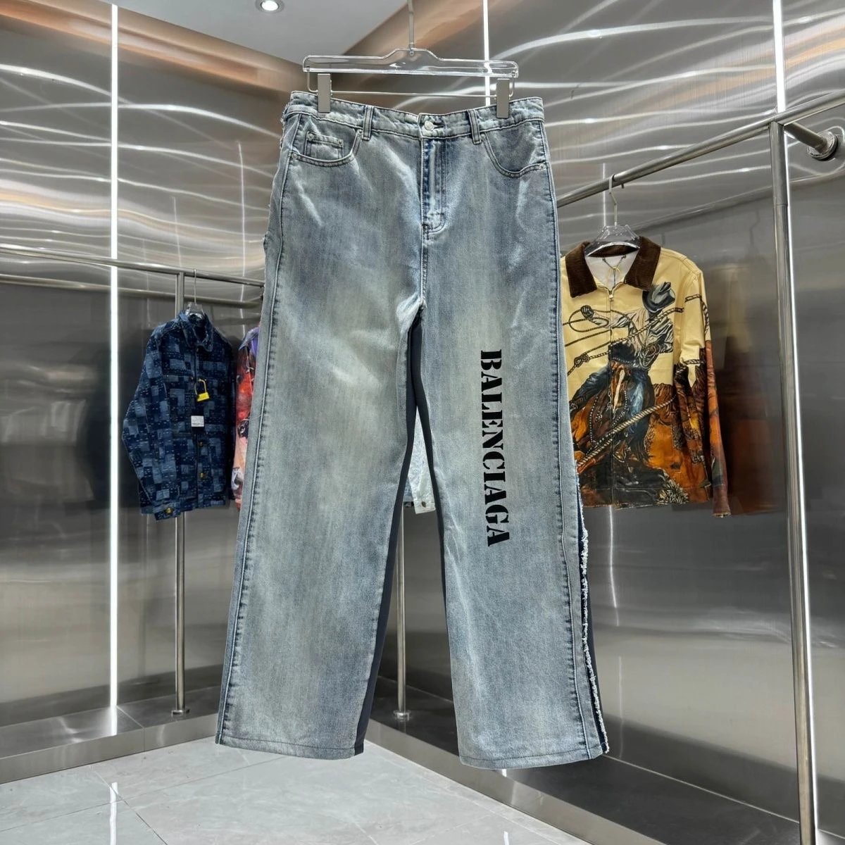 Prada Re-Nylon Jeans Blue Denim - 9