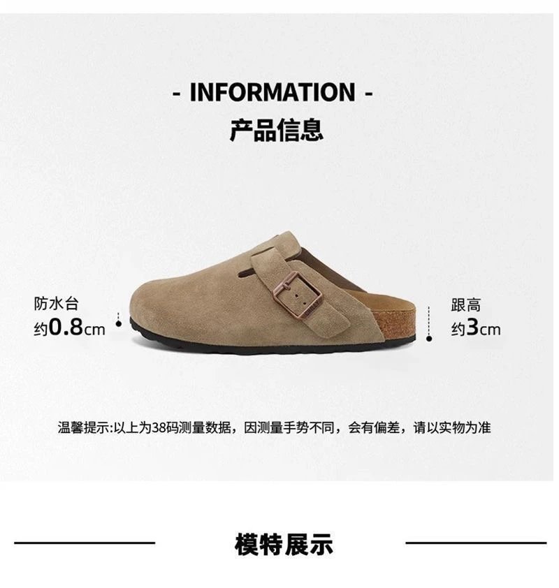 Birkenstock Slippers Boston suede buckle clogs image 13