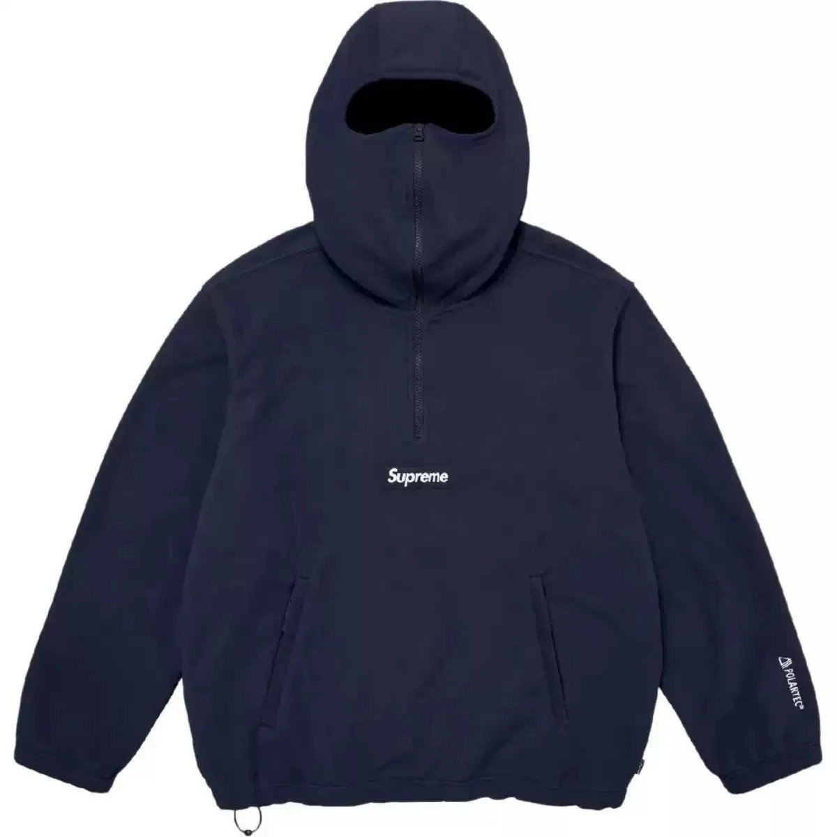 Supreme Hoodies & Sweatshirts Vertical Logo Back Hoodie — Special- Sapphire blue