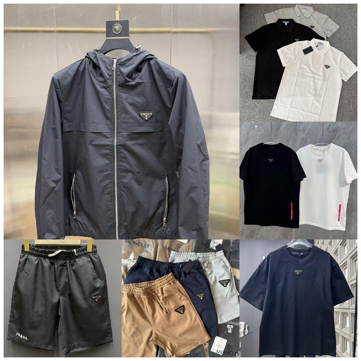 Prada Re-Nylon Windbreaker Gray Jacket Outerwear - 2