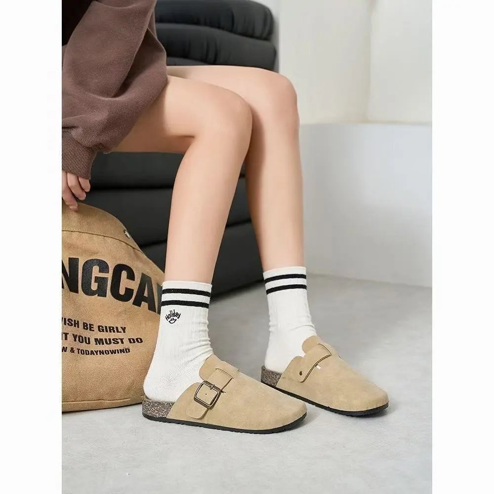Birkenstock Slippers Boston suede buckle clogs image 14