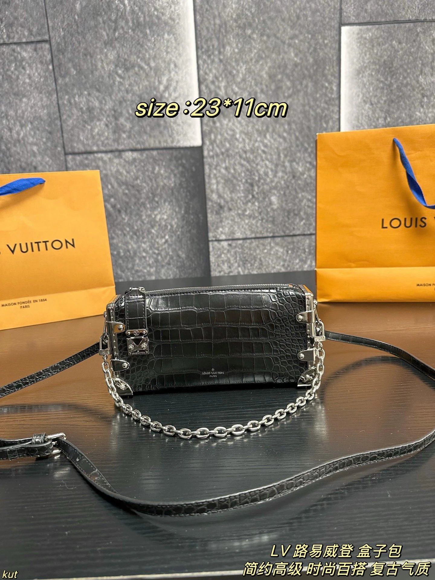 Borsa a Scatola Coccodrillo L*