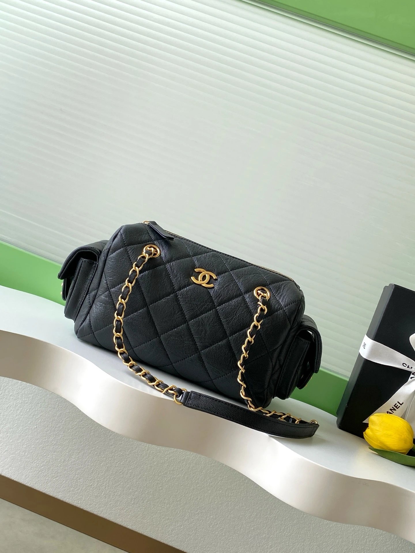 [TOP] 25K Bolsa Bowling Couro Granulado Lichia