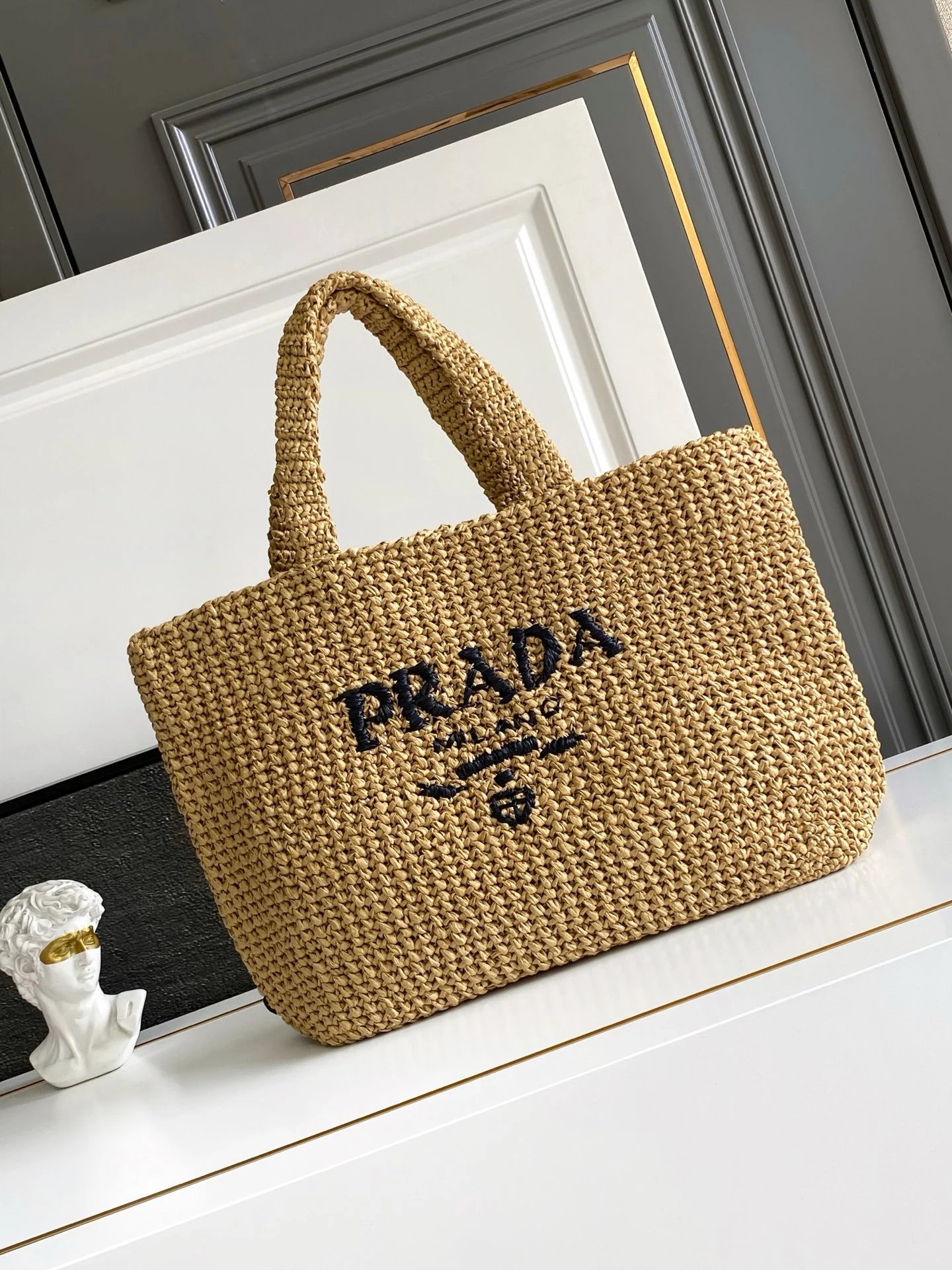 [TOP] Borsa tote intrecciata (grande)