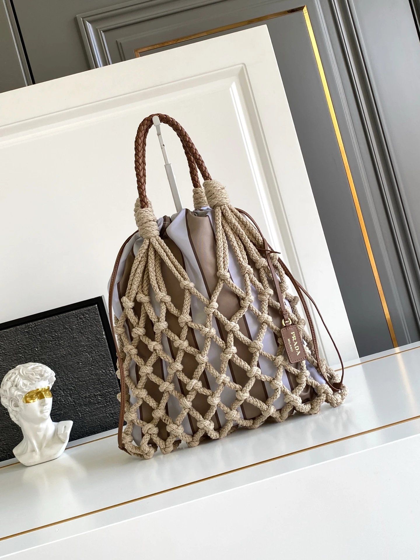 [TOP] Neue geflochtene 🎉 Handtasche aus Baumwolle mit Spitze