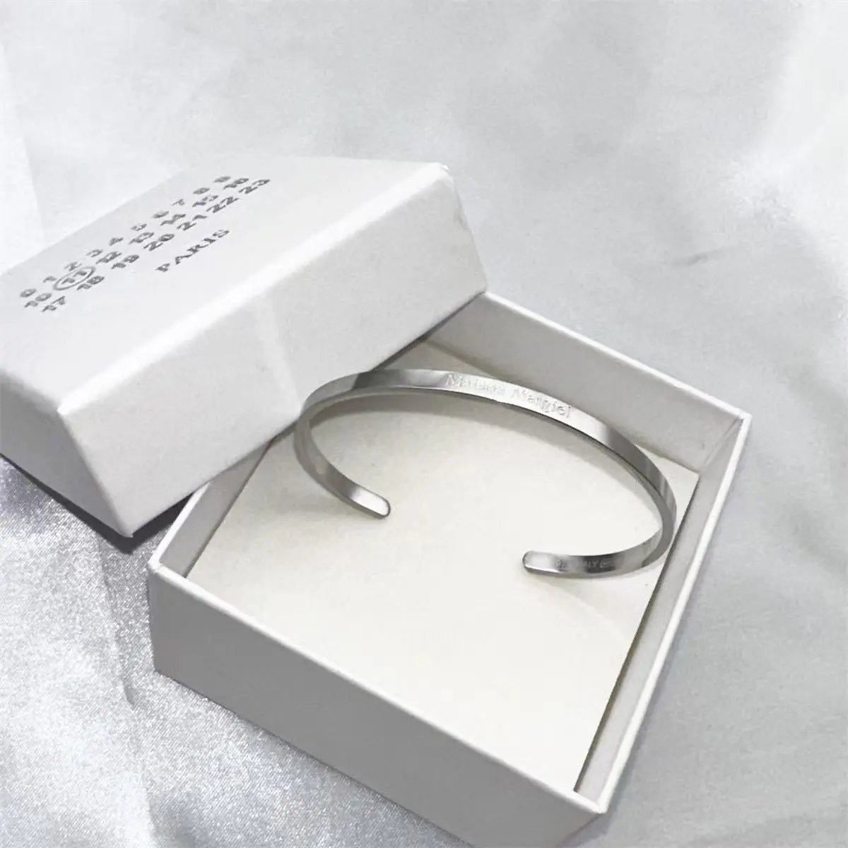 Unbranded Jewelry Number-Engraved Link Bracelet — PYC Bracelet Silver