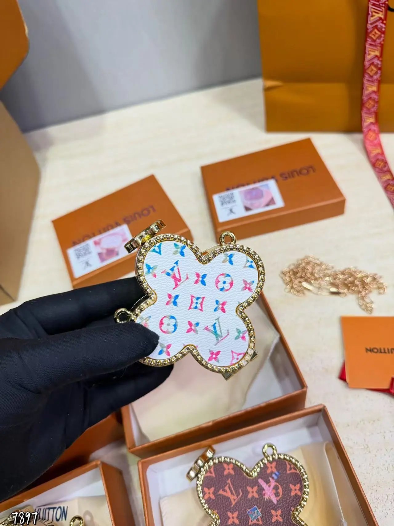 Louis Vuitton Uncategorized Monogram leather keychain — 26
