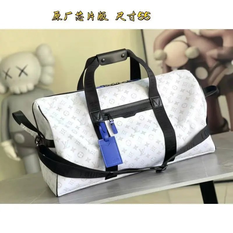 Louis Vuitton Travel Bags Monogram duffel bag with shoulder strap — 34