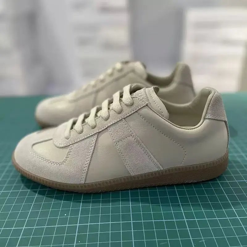 Unbranded Sneakers Low-top suede-panel gum sole — 15
